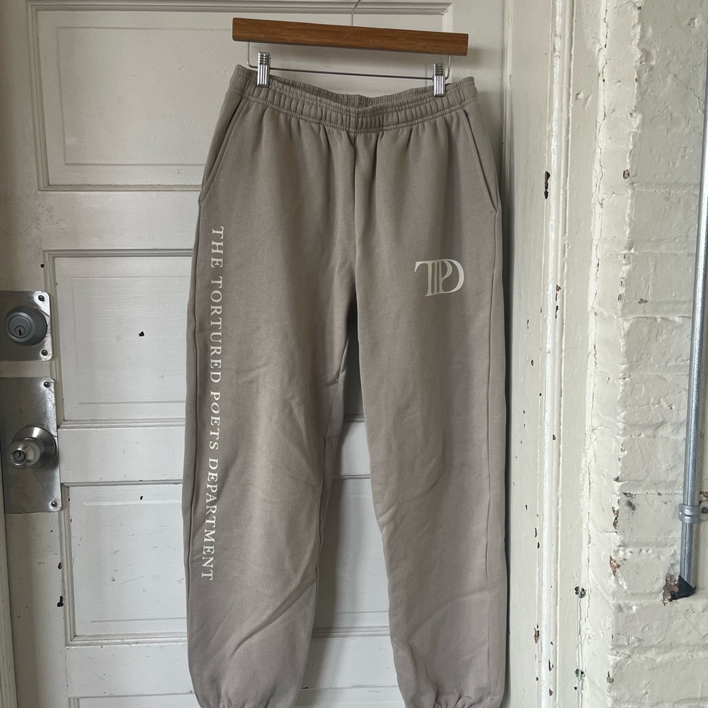 Taylor Swift THE TORTURED POETS DEPARTMENT BEIGE SWEATPANTS